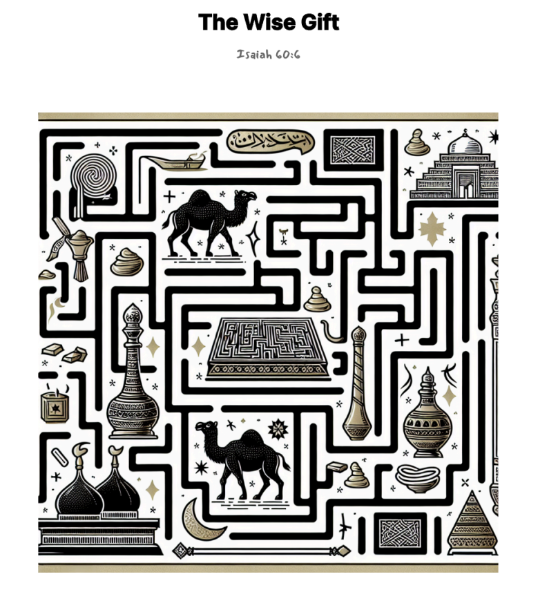 The Wise Gift maze